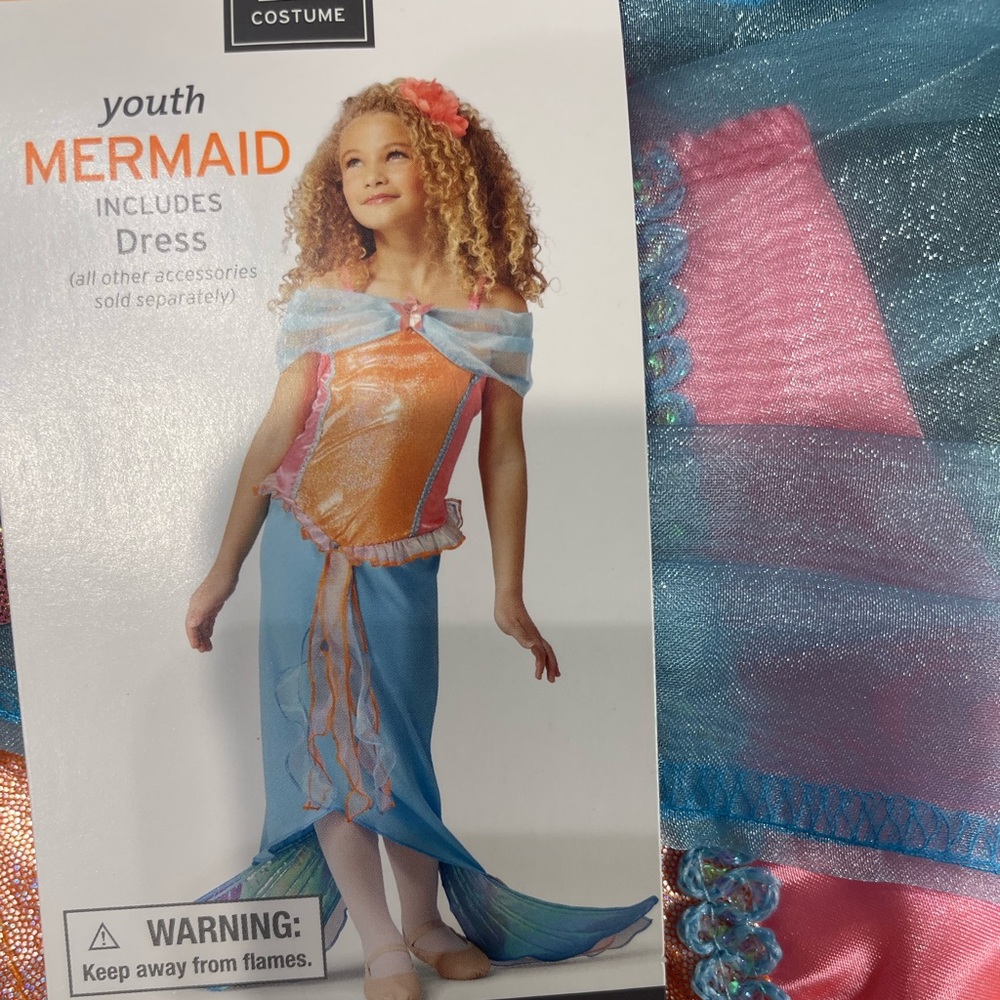 Target youth mermaid dress. Nwt. Size medium 7-8